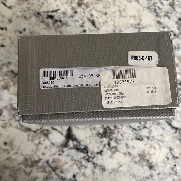 Alexander McQueen leather skull crystal eye chained crossbody bag like new - Picture 14 of 15